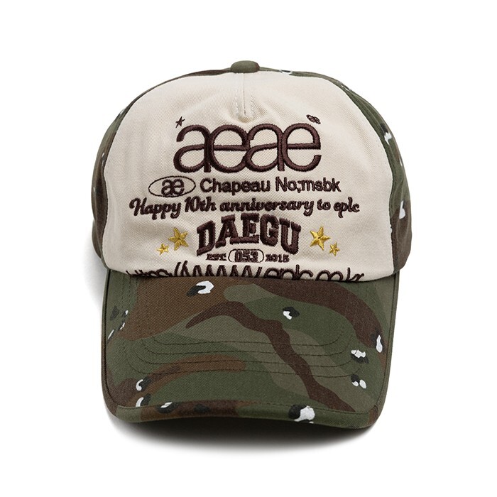 EPLC X AEAE WEB LOGO 5 PANNEL BALL CAP [CAMO] 聯名 迷彩 老帽