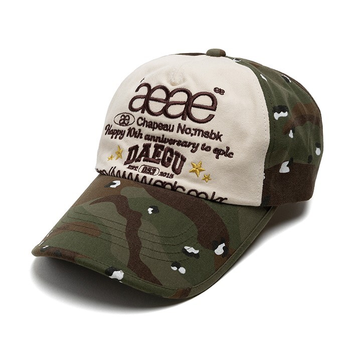 EPLC X AEAE WEB LOGO 5 PANNEL BALL CAP [CAMO] 聯名 迷彩 老帽