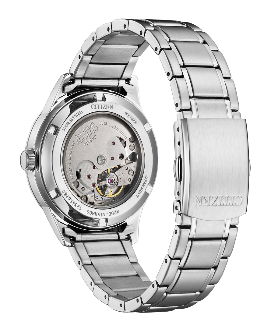 萬年鐘錶 - Citizen  星辰錶 復古時尚大三針機械男錶 NY4058-79L 錶徑40MM