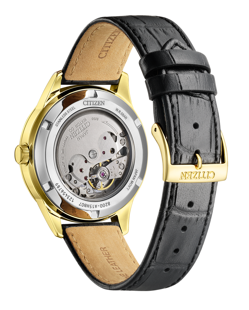 萬年鐘錶 - Citizen  星辰錶 復古時尚大三針機械男錶 NY4059-09A  錶徑40MM