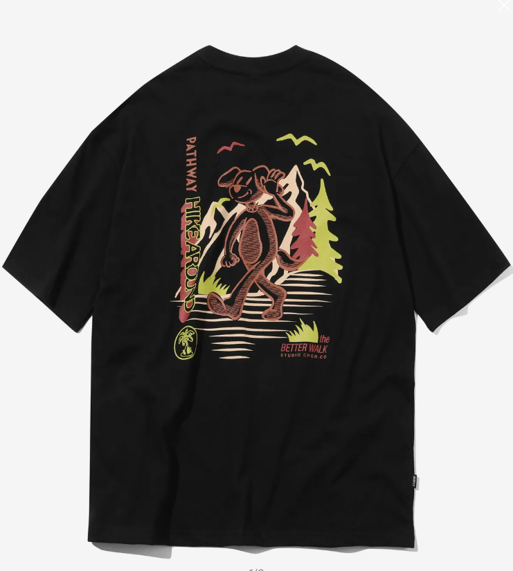 CPGN STUDIO / Hike Round Short T-shirt / Black /  JUL25