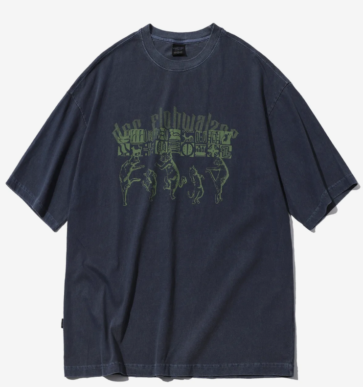 CPGN STUDIO / Play Waltz Pigment Short T-shirt / Dark blue /  JUL25