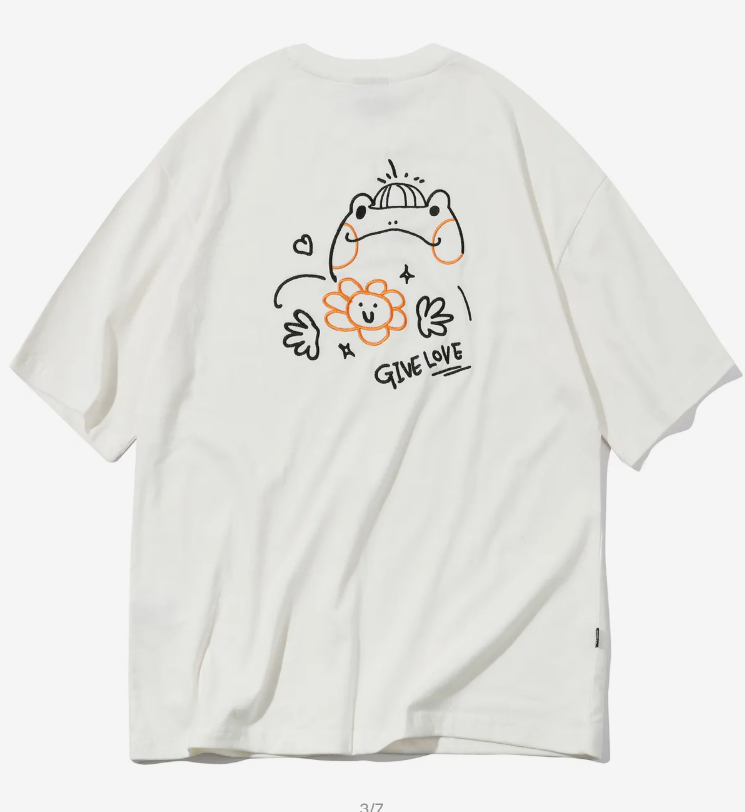 CPGN STUDIO / Doggy pop embroidery short T-shirt / white /   JUL25