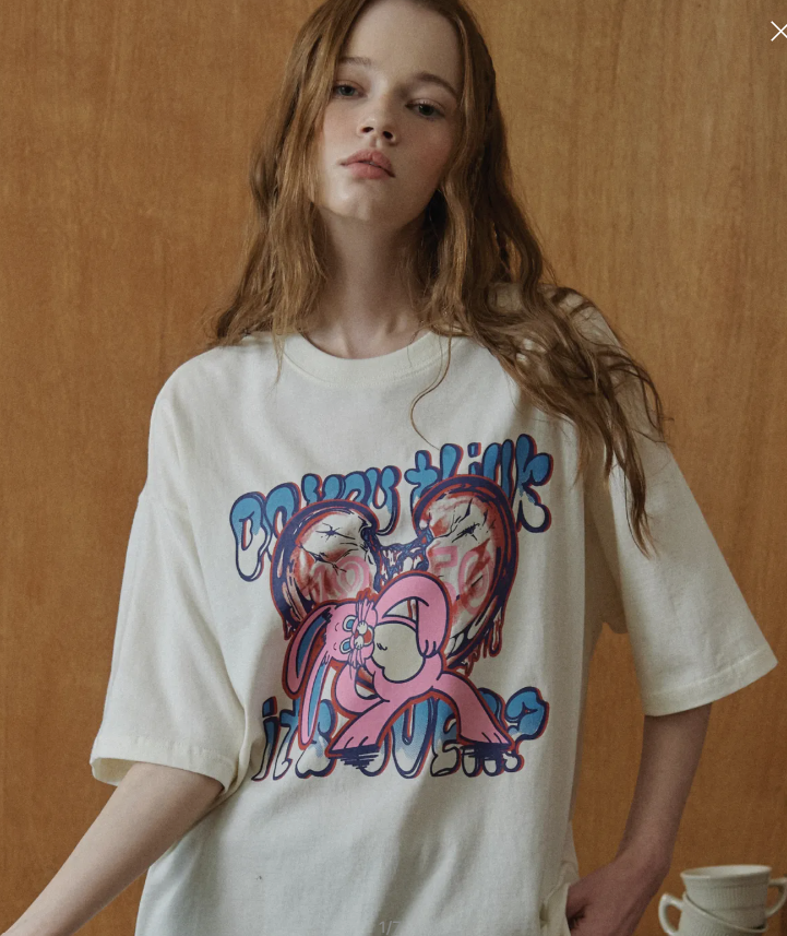 CPGN STUDIO / Mad Hoppi Short T-shirt / Cream white /  JUL25