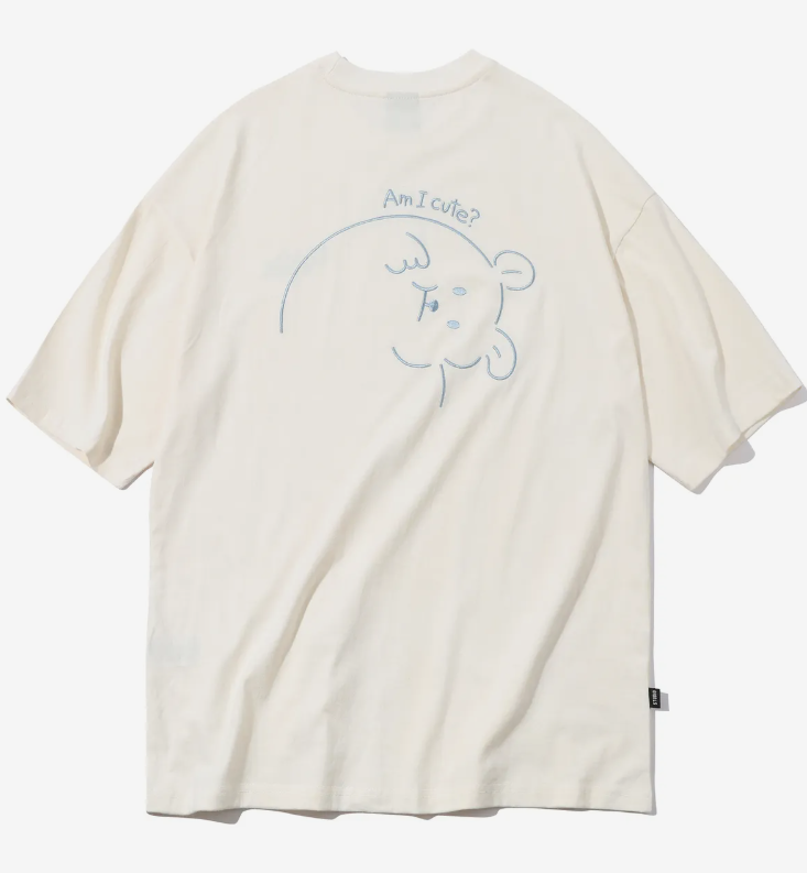 CPGN STUDIO / Cutie Bear  Embroidery Short T-shirt / white /  JUL25