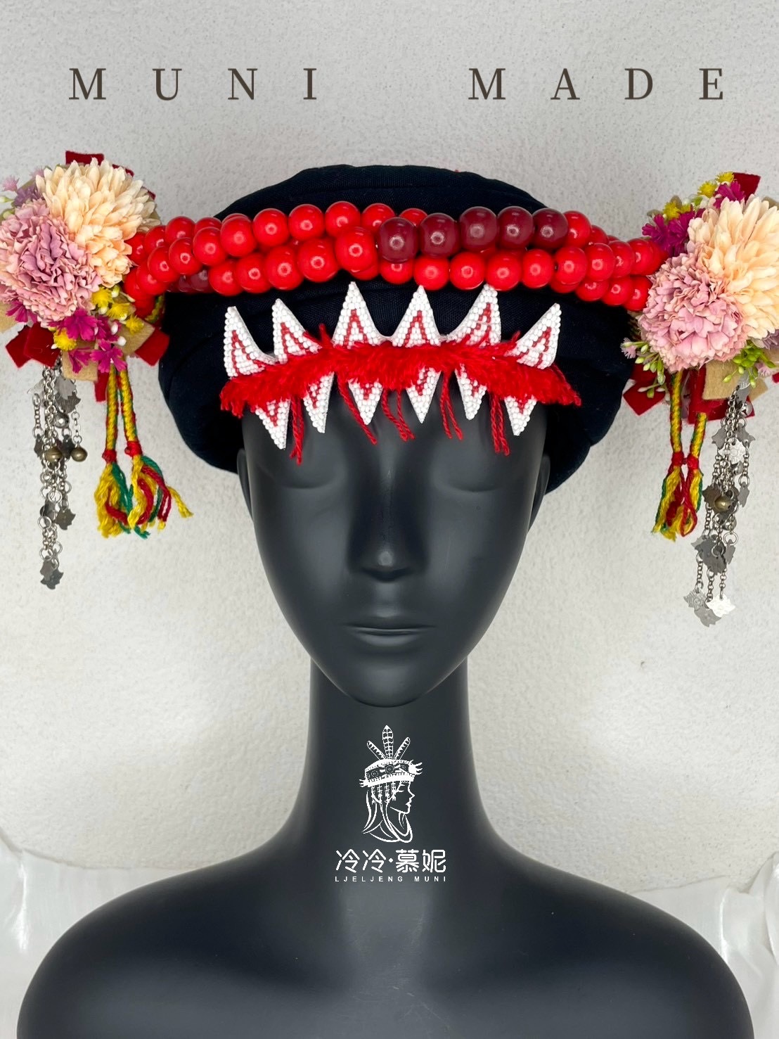 M-No.78木珠配花轉珠頭飾