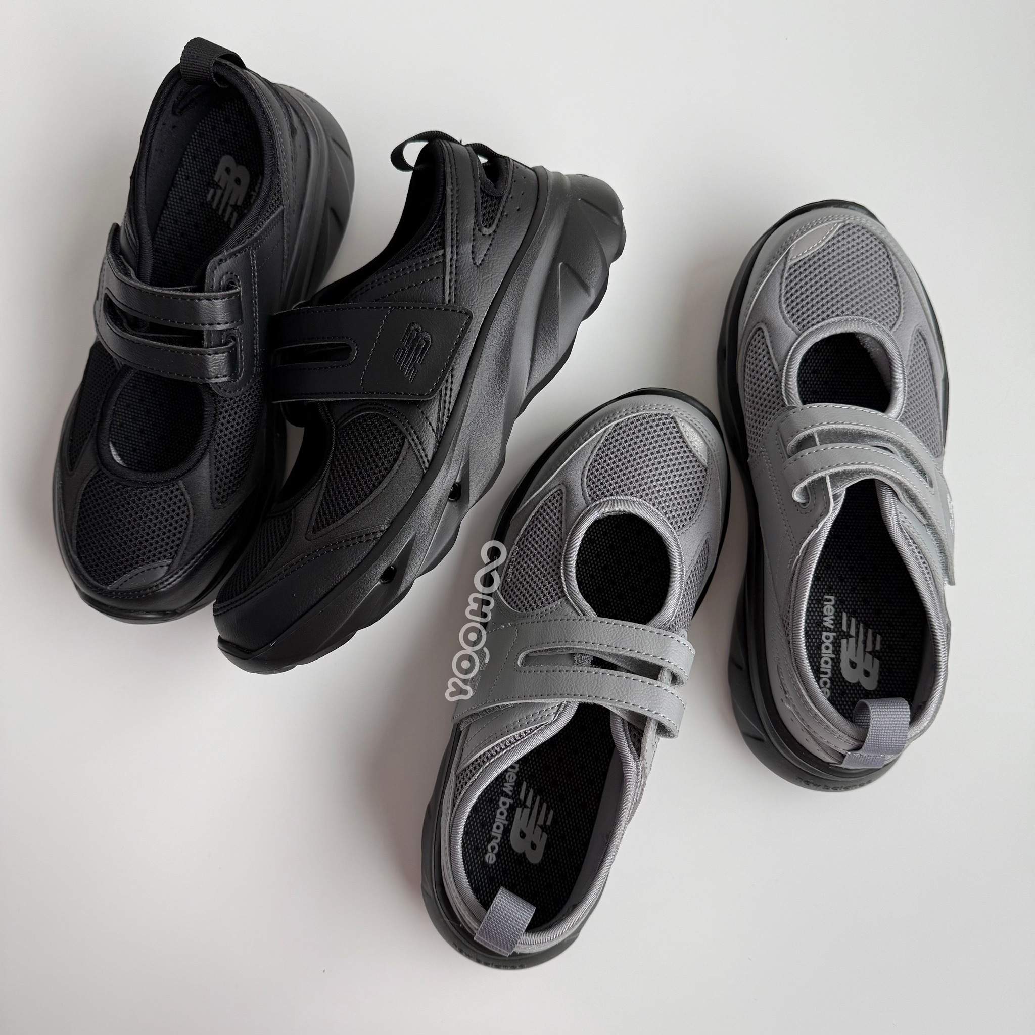 預購┃韓國限定 new balance Breeze 皮革 瑪莉珍 灰色 黑色