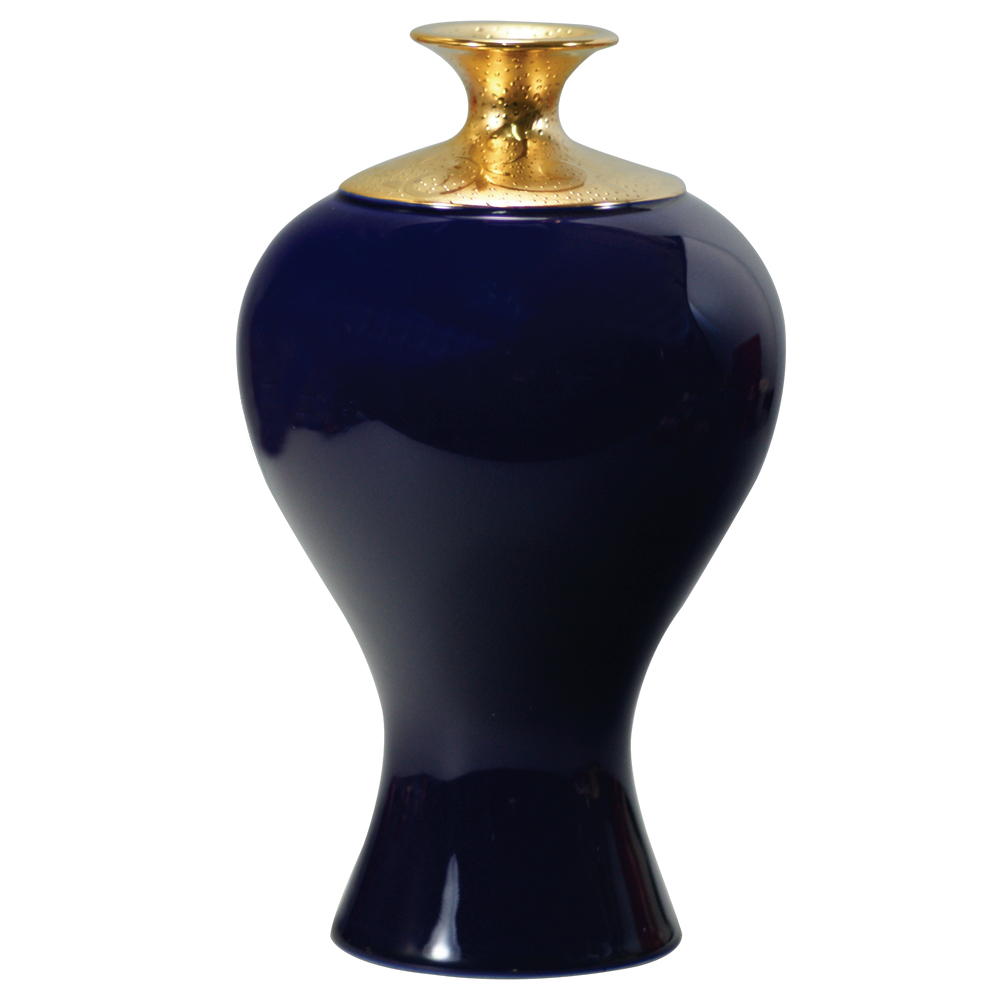 霽藍釉鎏金美人瓶｜典雅瓷器擺飾 送禮收藏首選