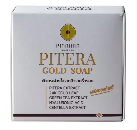 PP-P373 Pinnara Pitera Gold Soap 鉑金皂 70g  exp：8/2026（清倉貨品不退不換以不影響實際使用為準，現貨可新蒲崗倉庫即取）