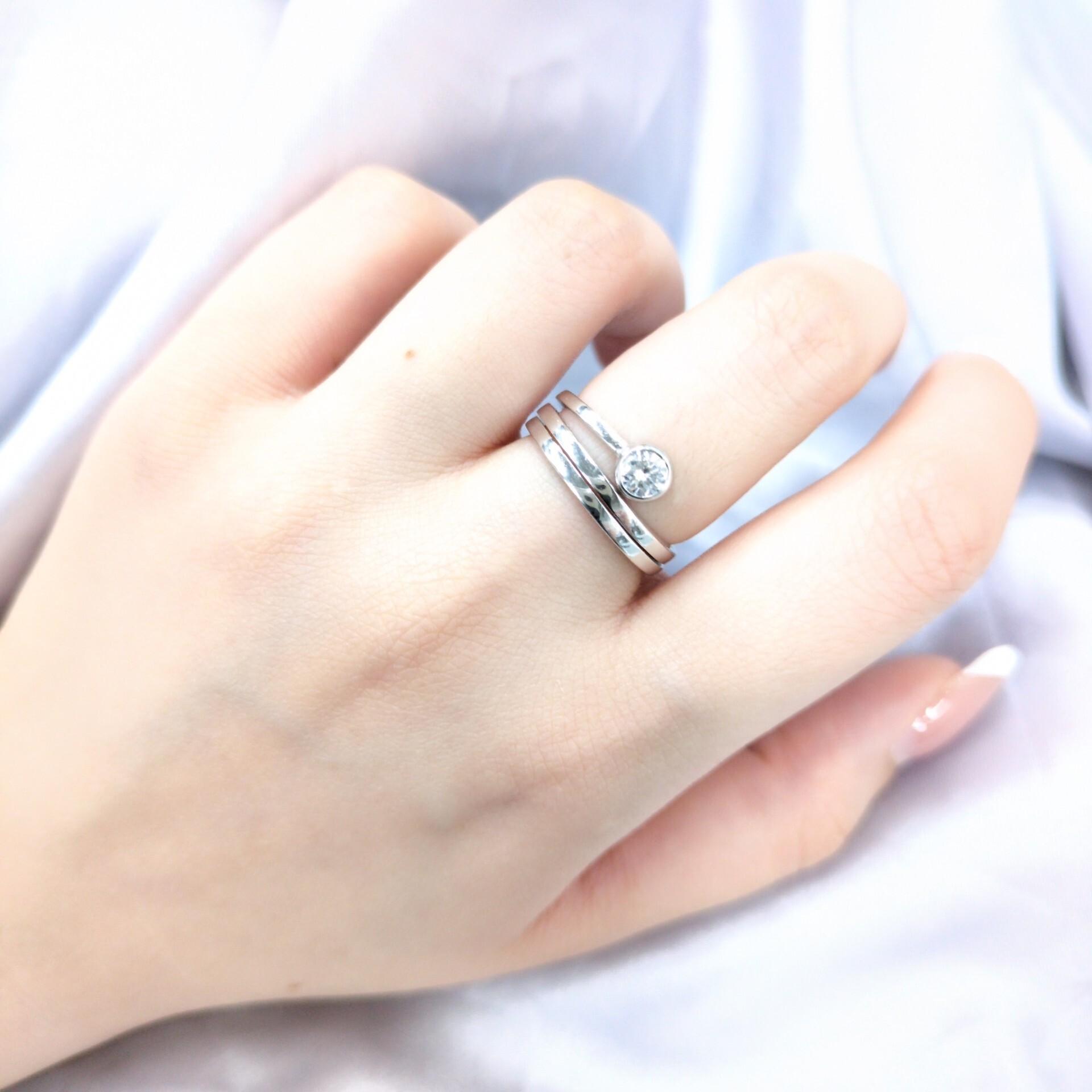 18K White Gold 0.25ct Diamond Ring