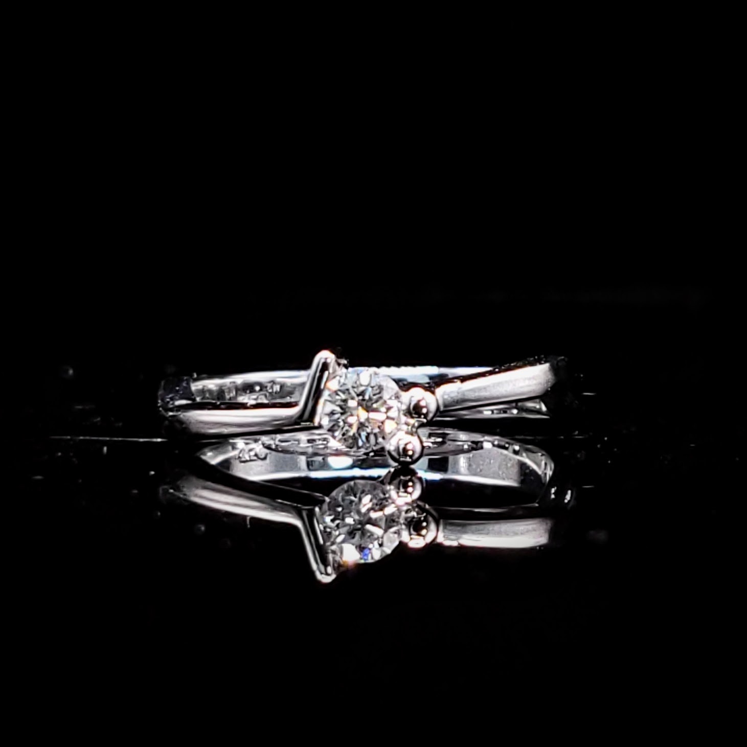 18K White Gold 0.19ct Diamond Ring