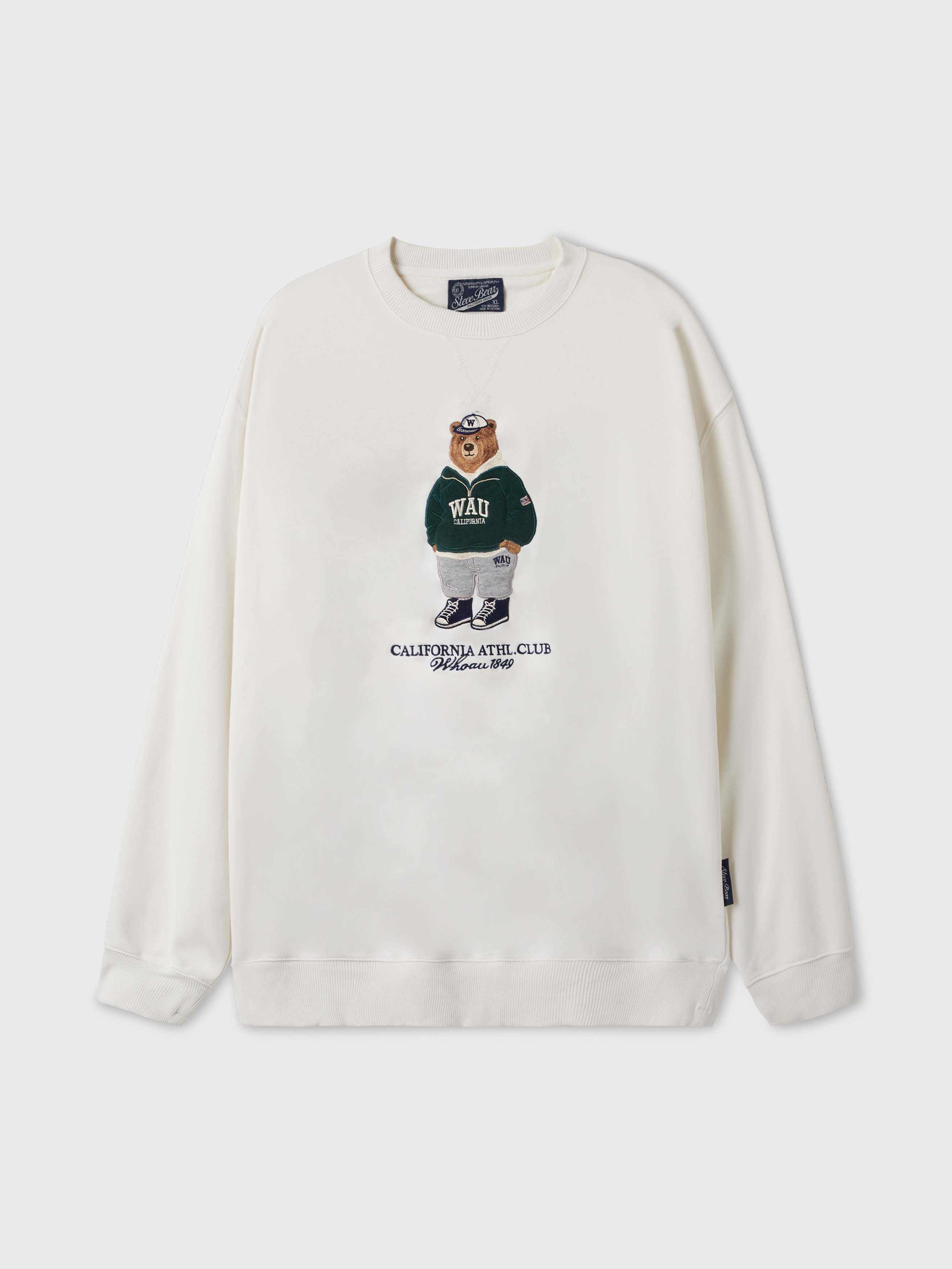 【預購】AKR071902 WHO.A.U Steve Patch Sweatshirt 小熊衛衣