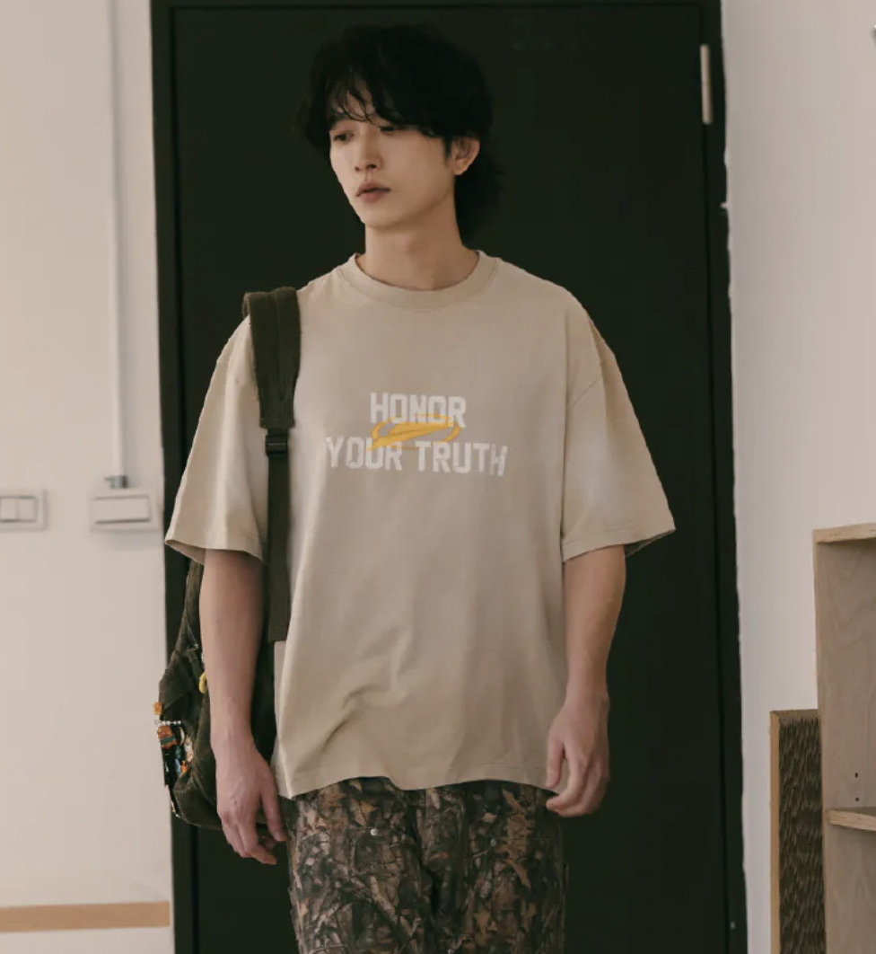 [現貨] FM x SENSE HONOR YOUR TRUTH WASHED BOXY CUT SS TEE CLAY| FMT01CL