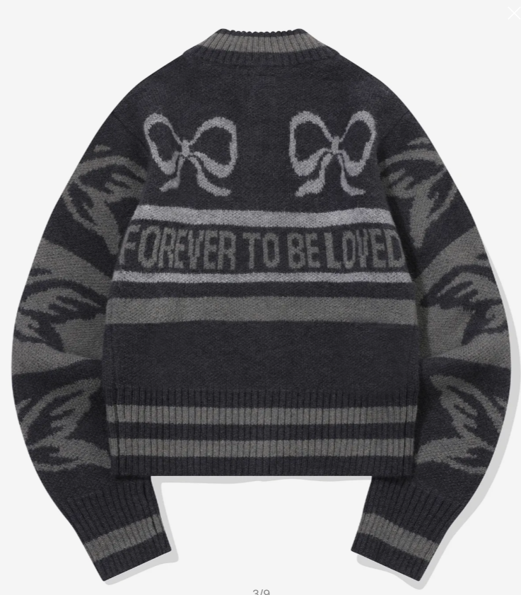 CPGN STUDIO /  [2-WAY] RIBBON CROP  knitted zip-up / black /  JUL25