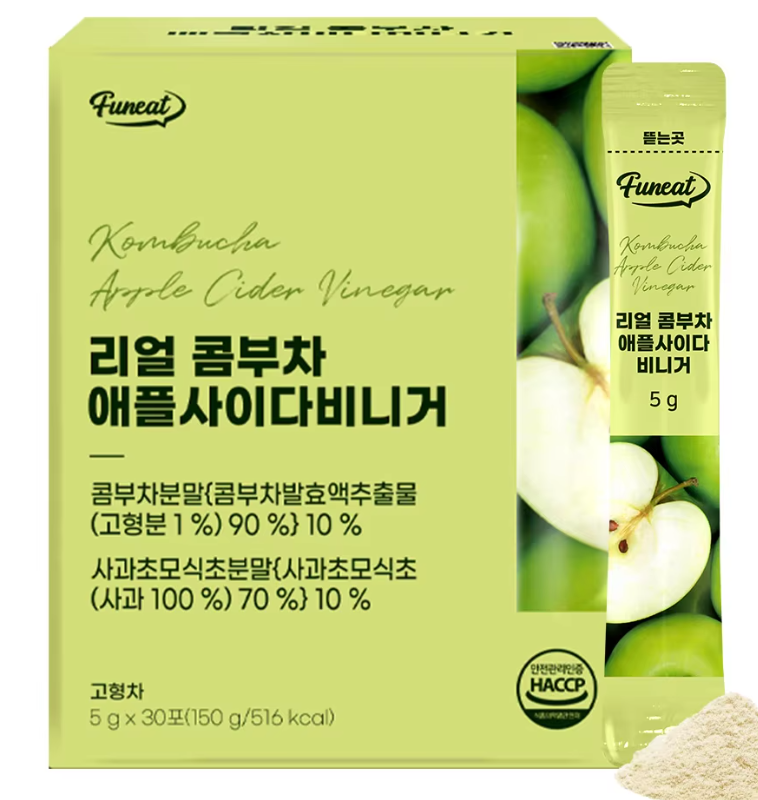 PP-P227 髮酵碳酸real康普茶蘋果醋味 30包 (EXP 2027年3月27日)（清倉貨品不退不換以不影響實際使用為準，現貨可新蒲崗倉庫即取）