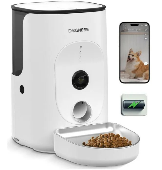 Dogness智能實時監控餵食器4L