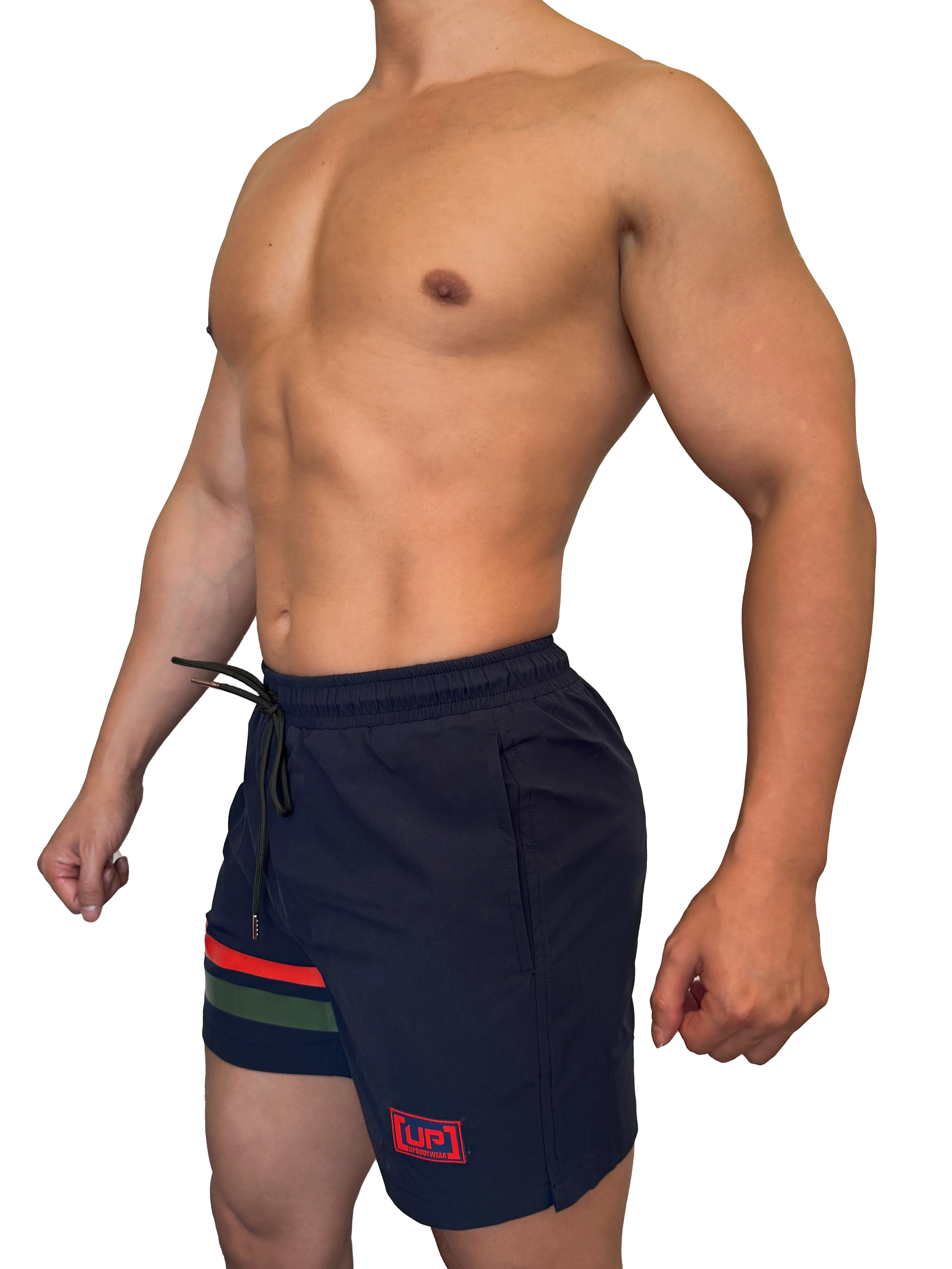 2025全新色系 - Stripe UP 沙灘短褲 海軍藍