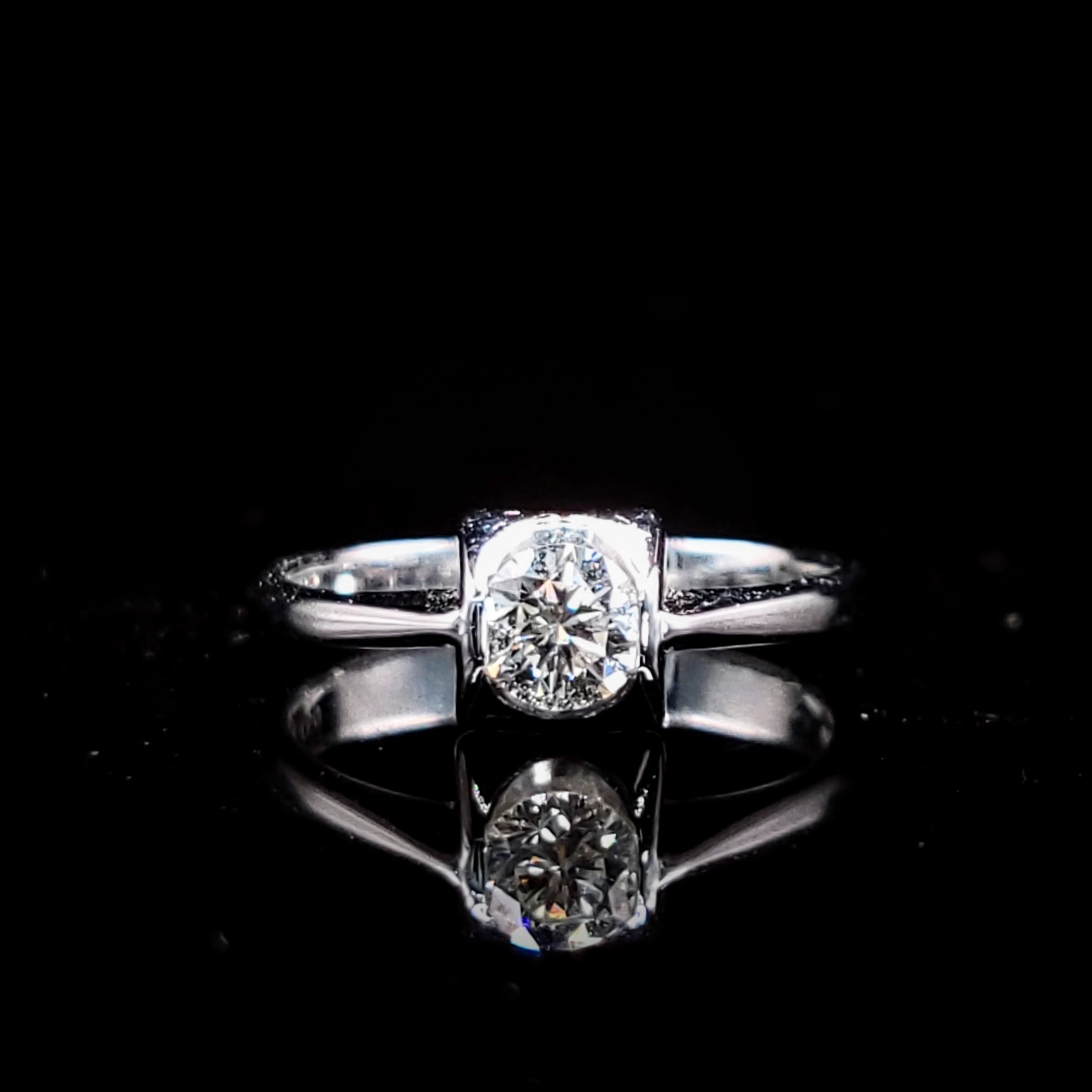18K White Gold 0.34ct Diamond Ring
