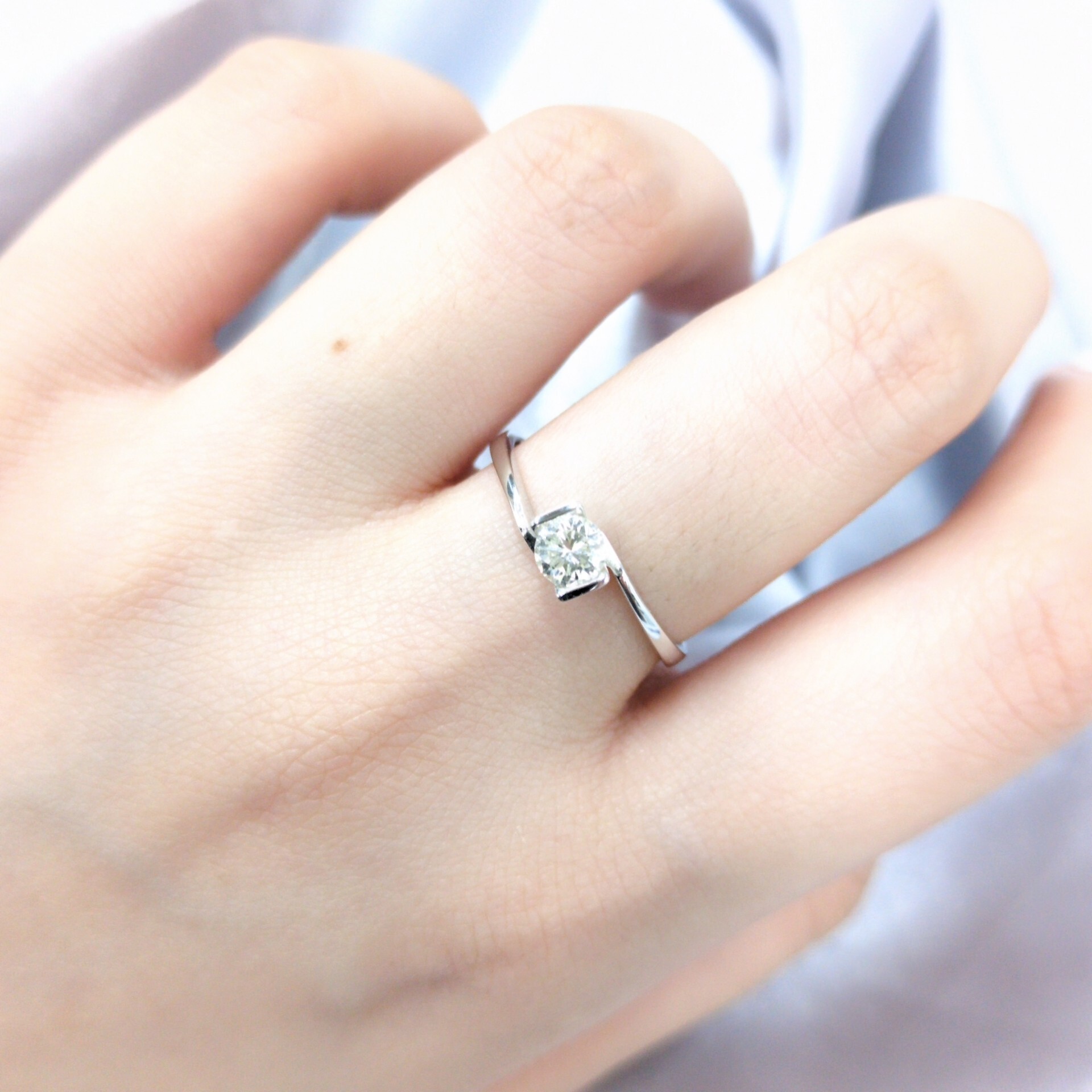 18K White Gold 0.35ct Diamond Ring