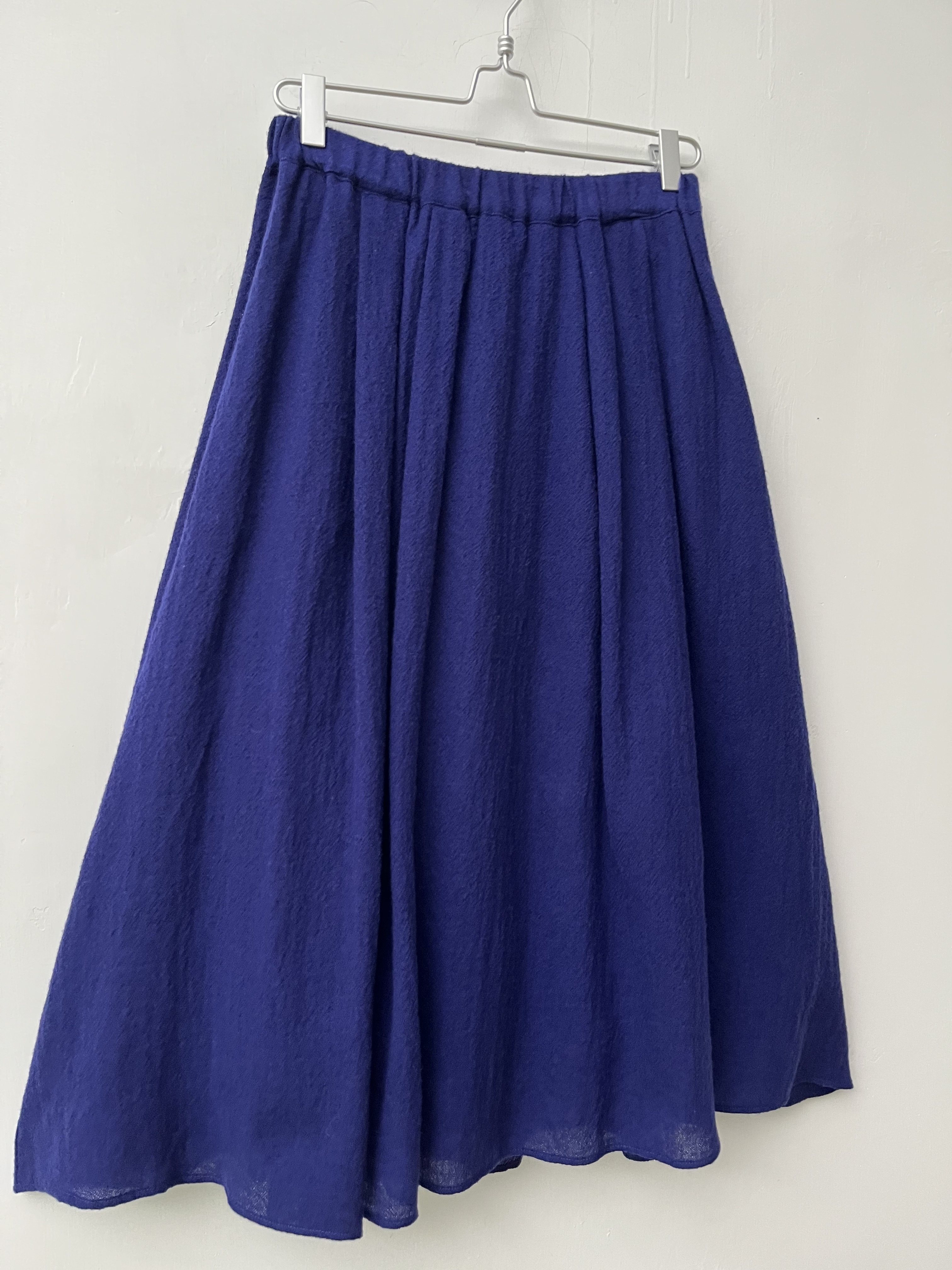 日本製NARU藍色全橡筋裙