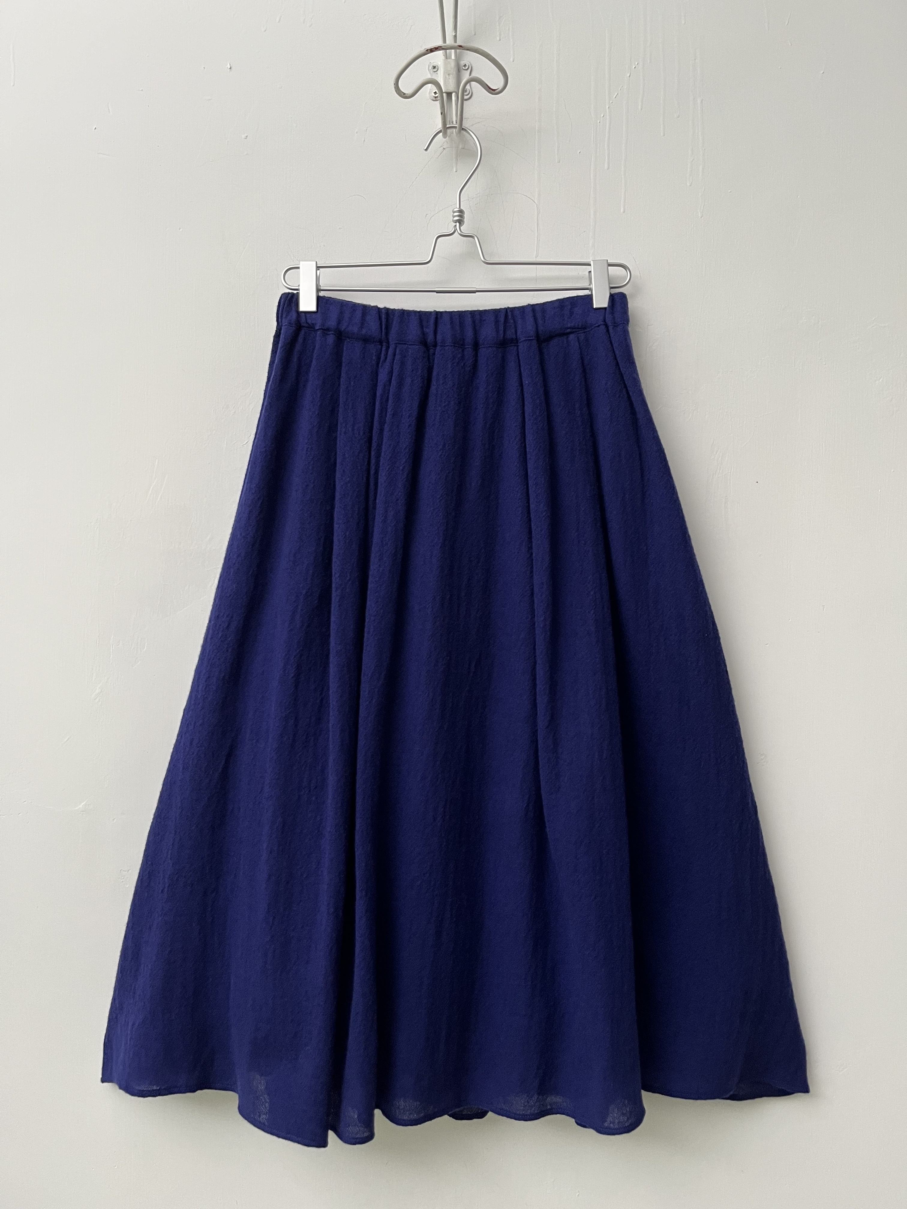 日本製NARU藍色全橡筋裙