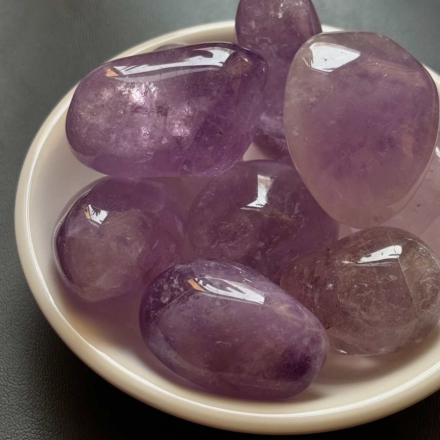 [原石] 紫水晶 水晶滾石 約 35-40mm