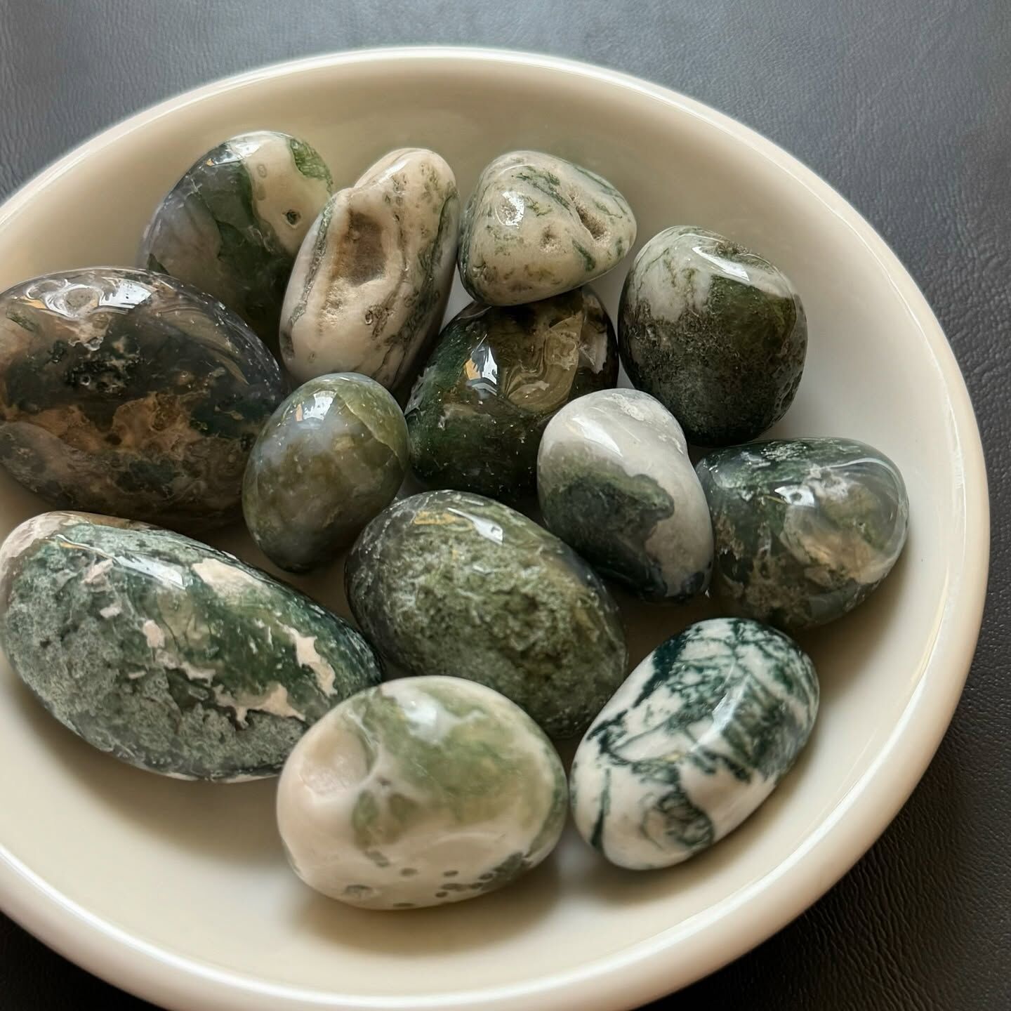 [原石] 水草瑪瑙 / 樹枝瑪瑙 水晶滾石