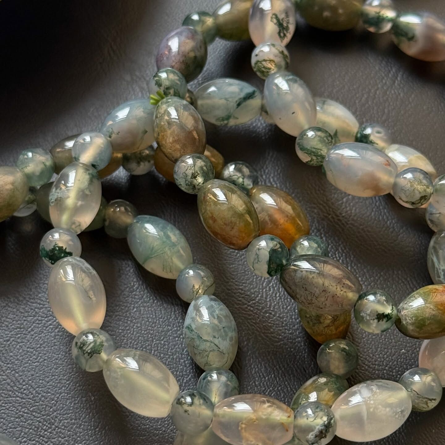 [原石] 冰種水草瑪瑙 水晶手串