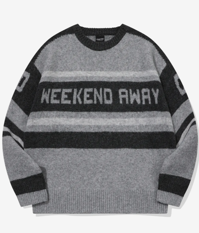 CPGN STUDIO / Weekend Brush Round Knit / Charcoal /  JUL25