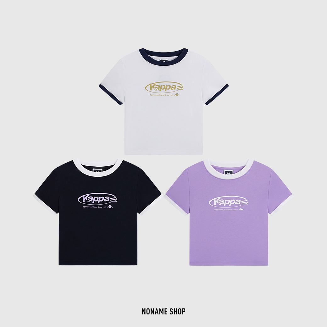 KAPPA PLAYER 運動生活系列 涼感 滾邊 微短版 短袖 三色 (女款)