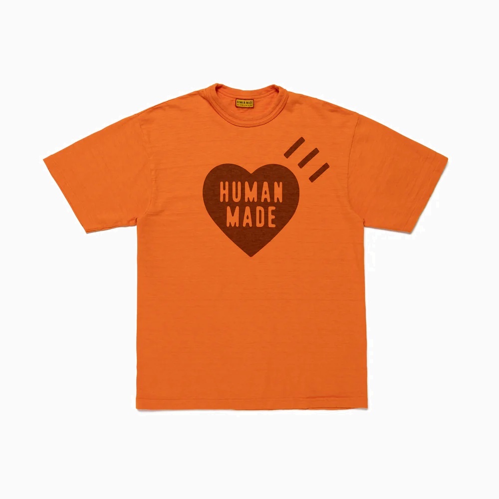 HUMAN MADE 2025 HEART COLOR TEE - ORANGE PRE ORDER ITEM (預訂中)
