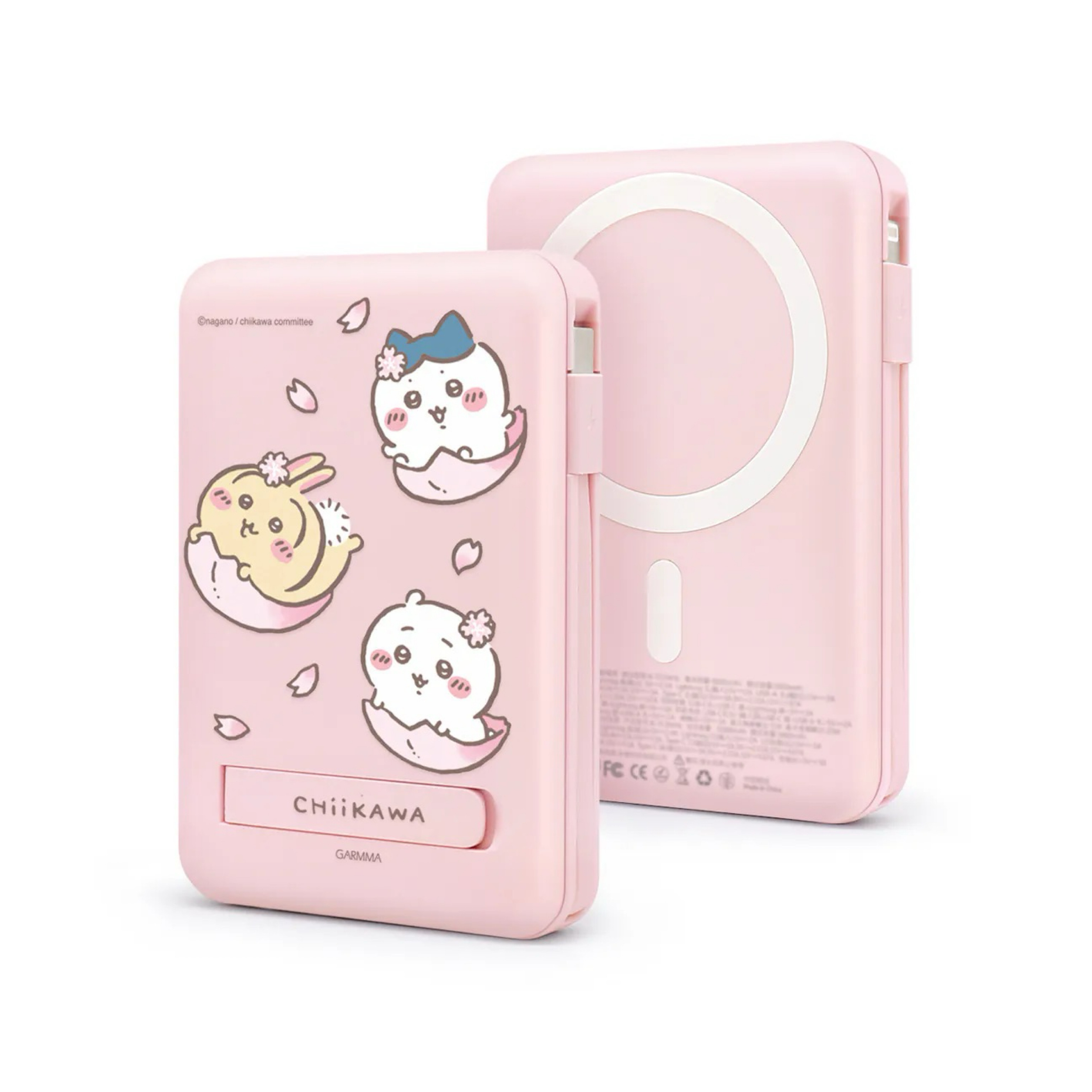 Garmma Chiikawa 10000系列磁吸帶線五合一行動電源