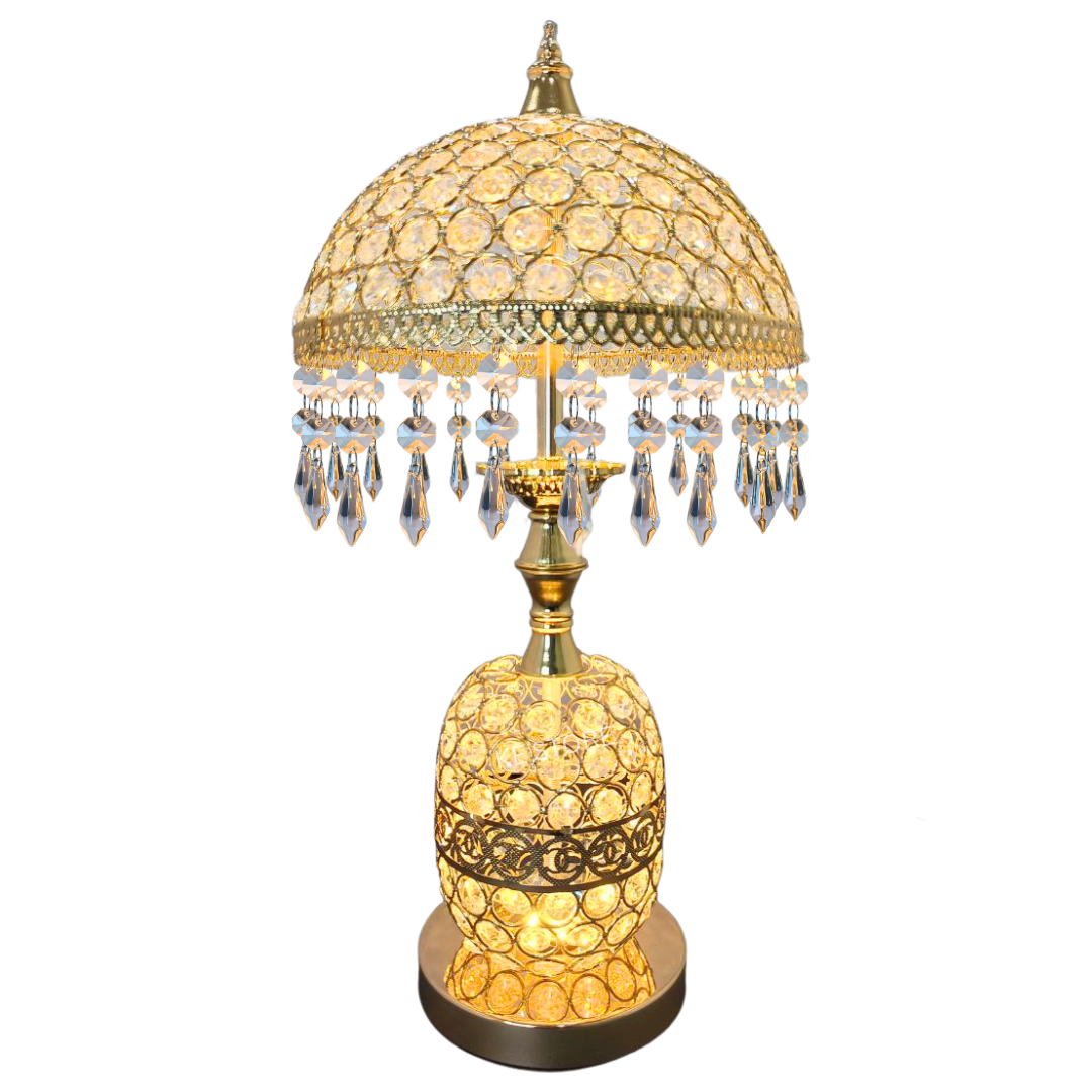 Vintage Crystal Elegance Table Lamp