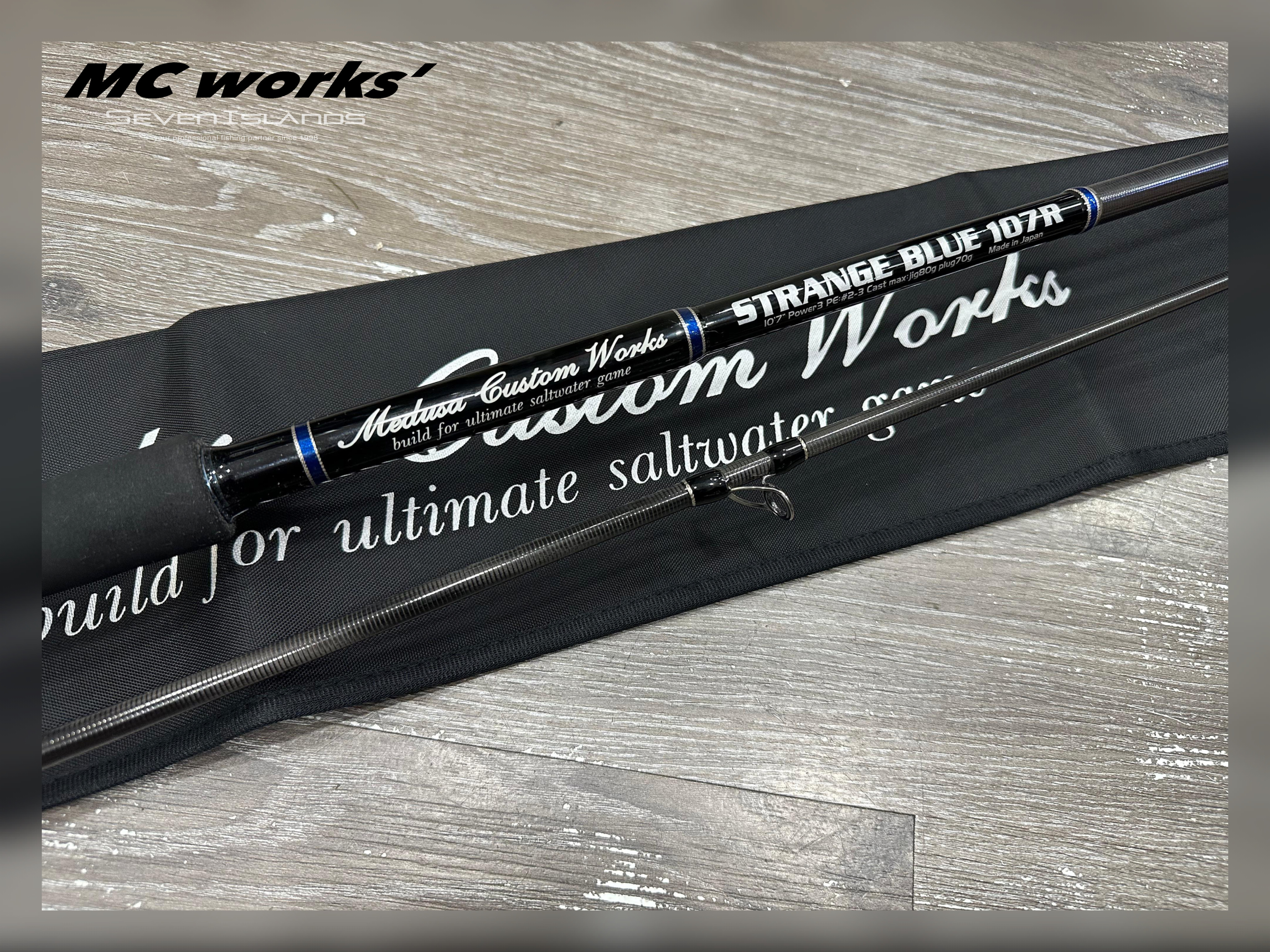 MC WORKS' Strange Blue SBL107R Shore Casting Rod