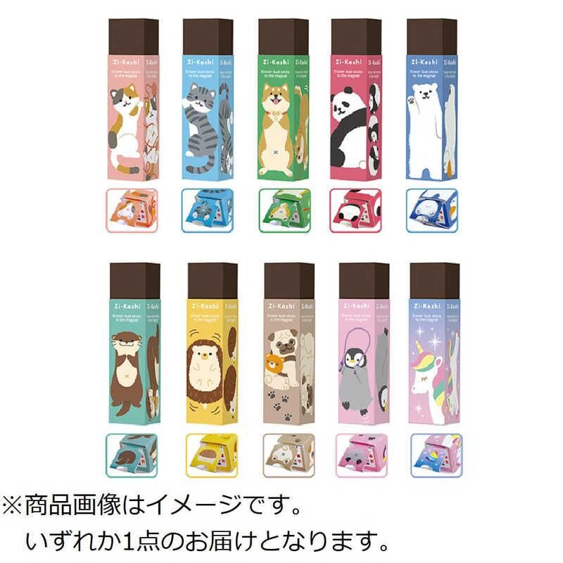 『Kutsuwa』Zi-Keshi 磁性橡皮擦罌粟花粉彩動物(隨機出貨）