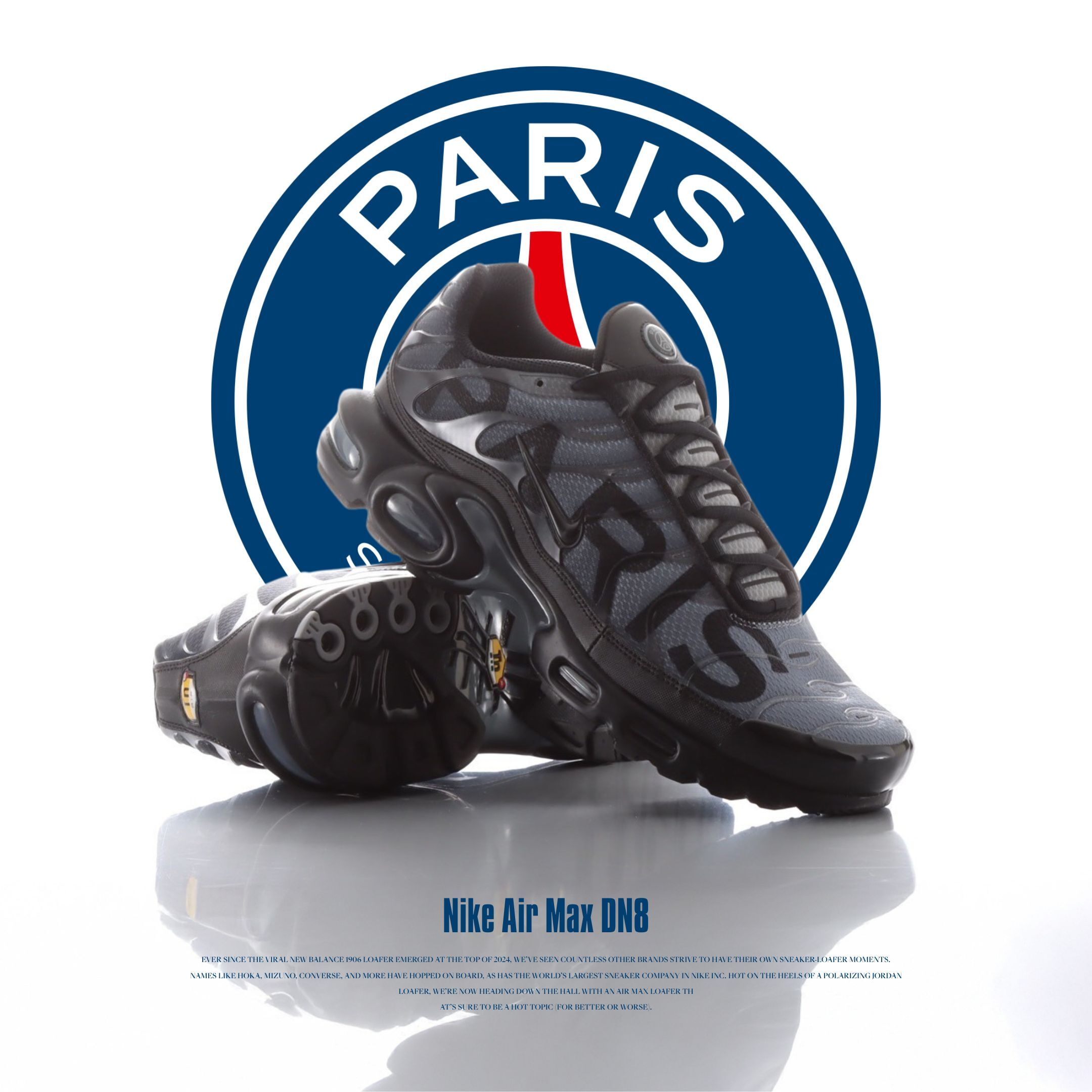 NICEDAY 現貨 PSG x Nike Air Max Plus Black 聯名 深藍 巴黎 海軍藍 藍黑 男款 IB2253-001