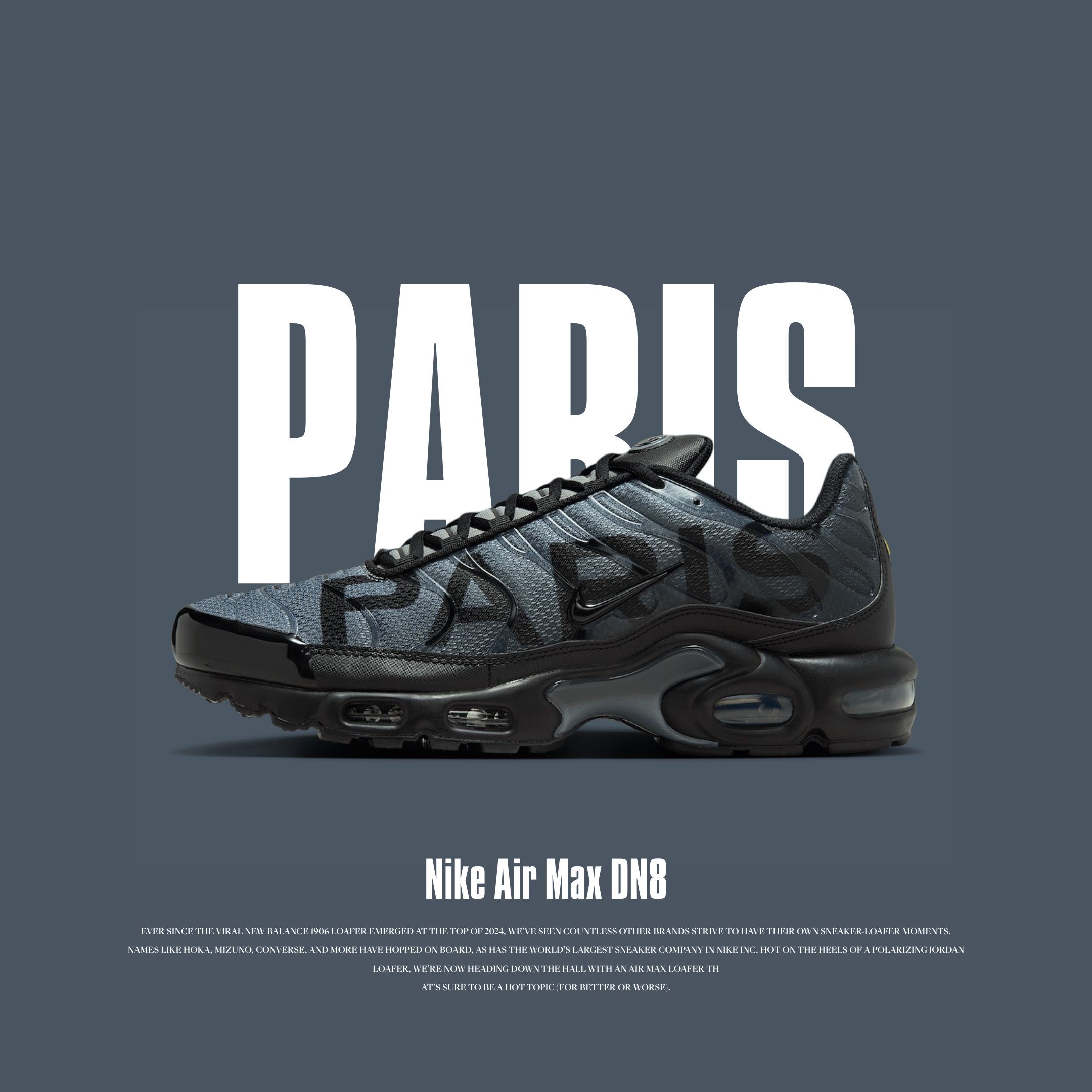 NICEDAY 現貨 PSG x Nike Air Max Plus Black 聯名 深藍 巴黎 海軍藍 藍黑 男款 IB2253-001