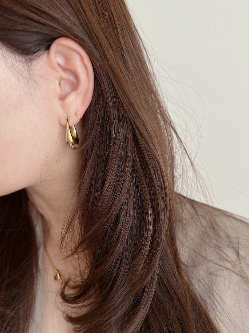 SS glass drop pierce