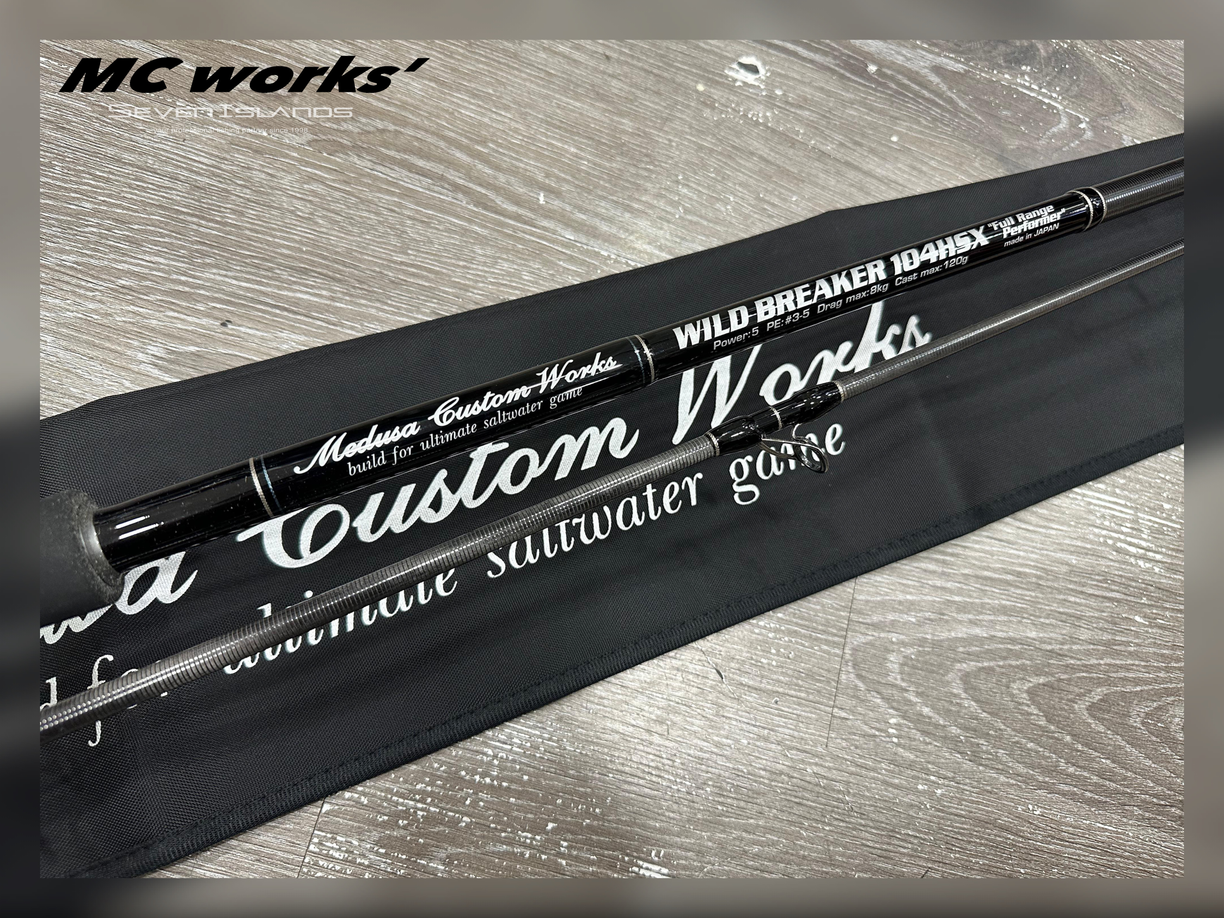 MC WORKS' Wild Breaker WB104HSX Shore Casting Rod