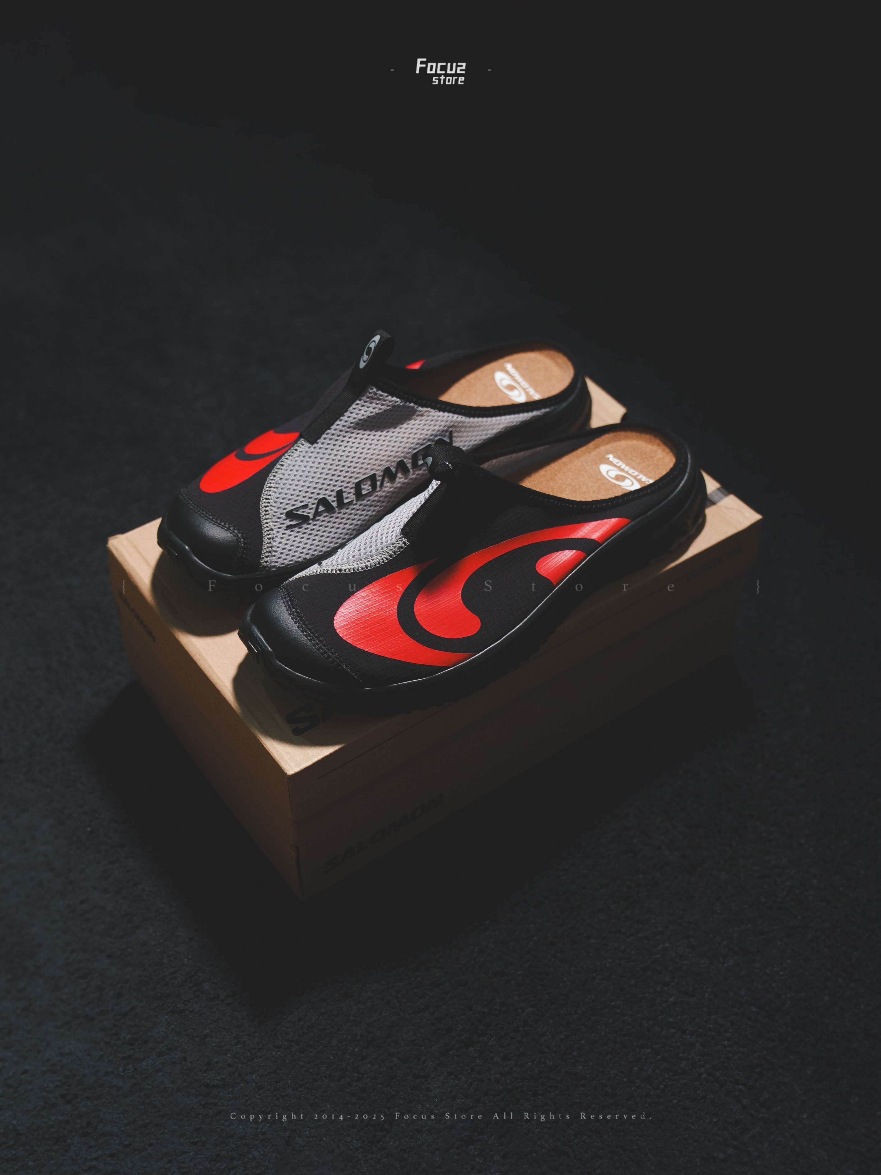 【Focus Store】預購 Salomon RX Slide 3.0 Seasonal "Black Red" 黑紅 拖鞋 懶人鞋 477590