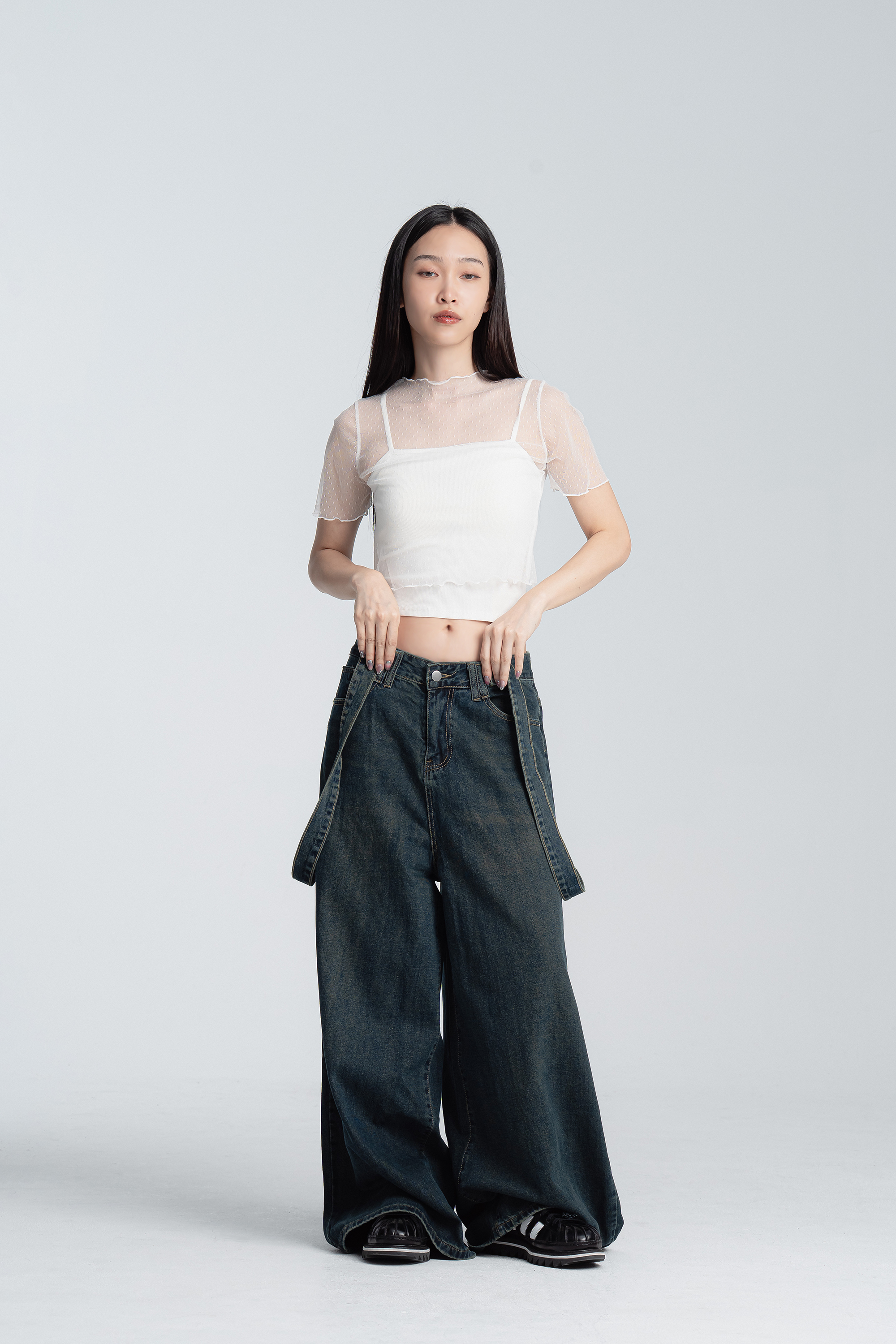 種子小點透膚短袖內搭 2色