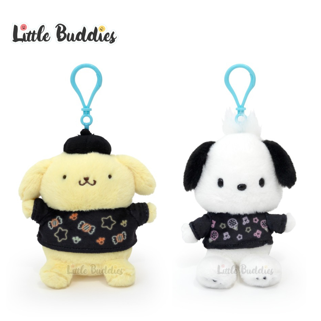 美版 Sanrio 霓虹燈圖案Tee 公仔匙扣