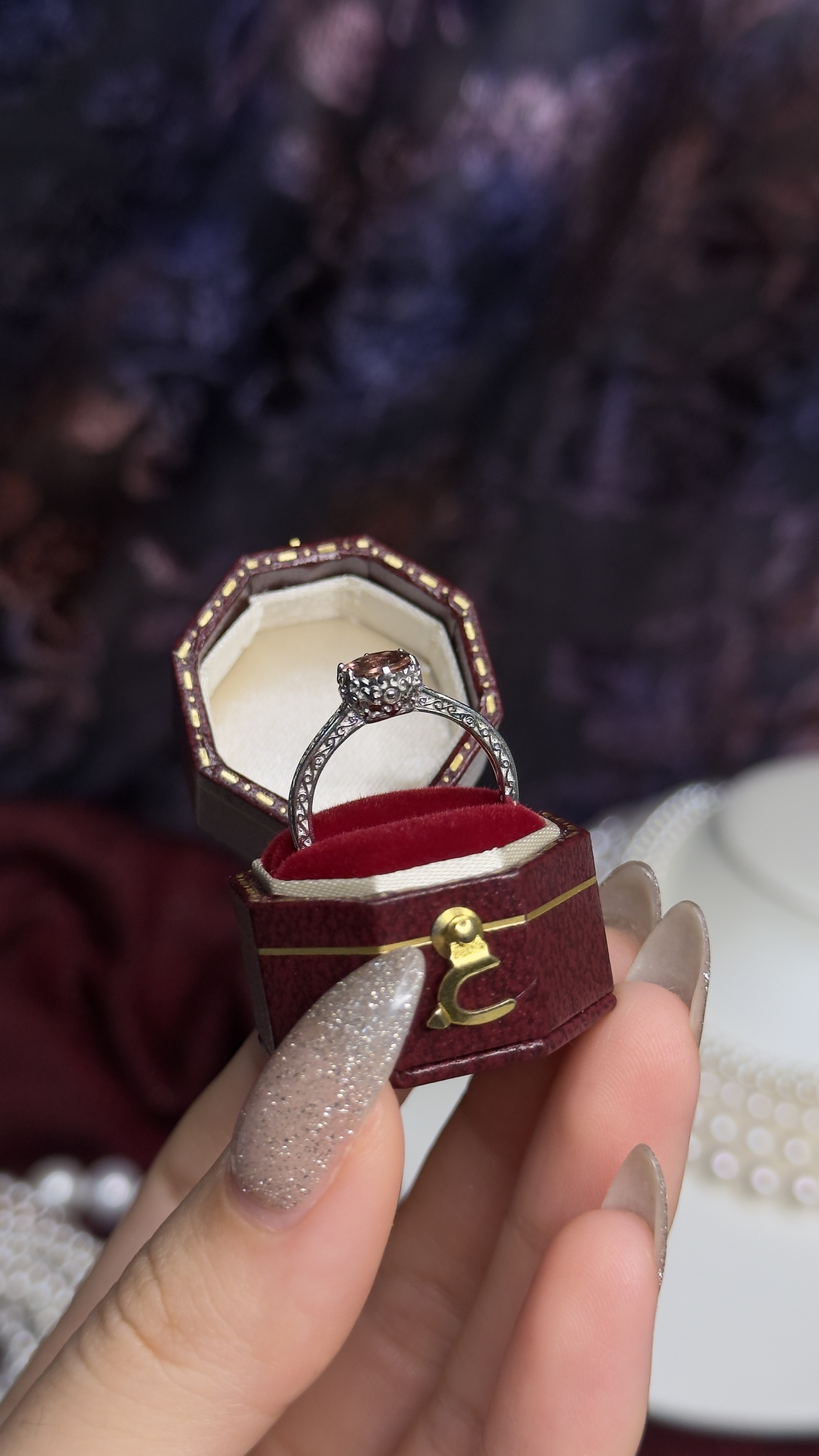 粉碧璽 萬事如意雲紋