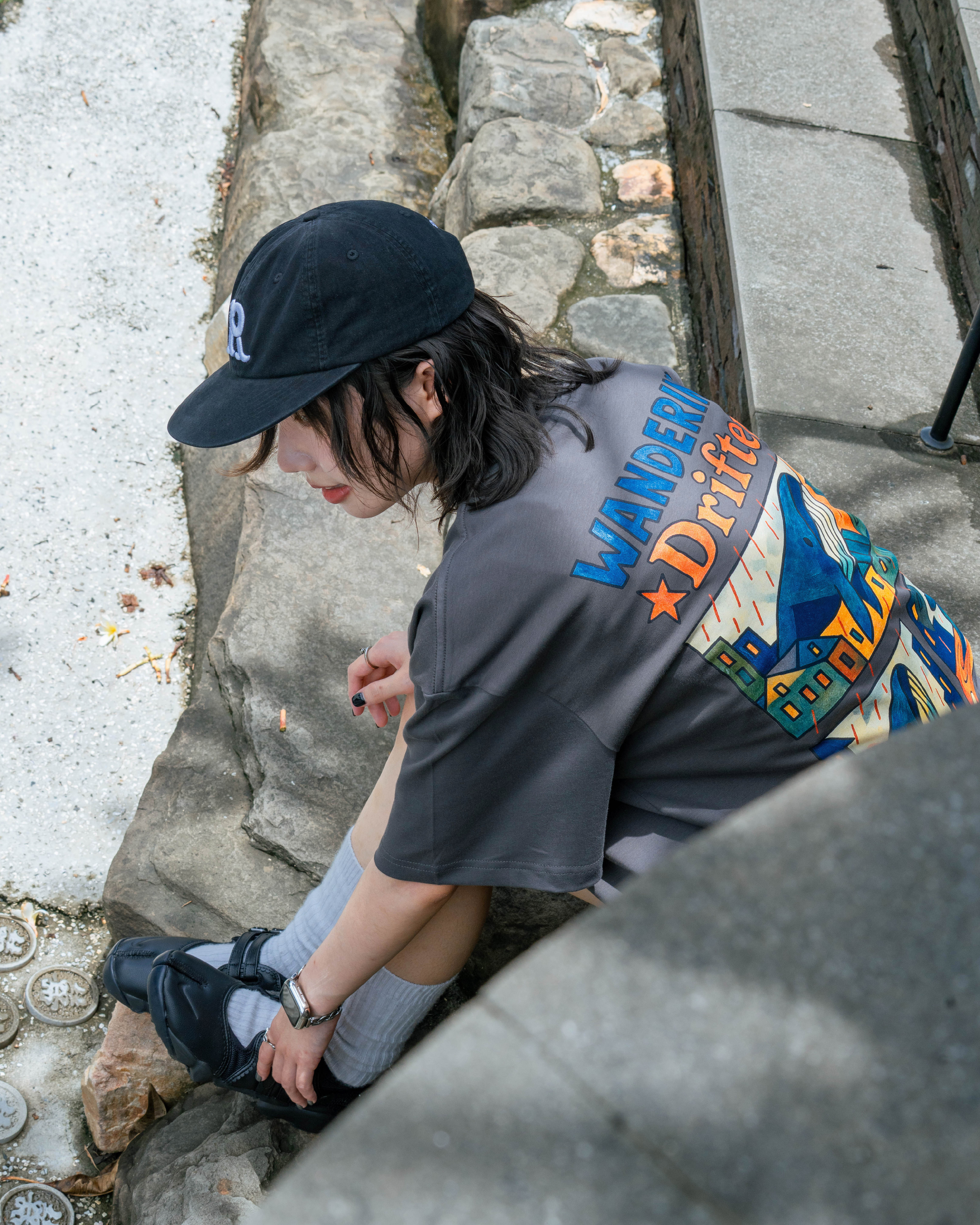 Ordinary 鯨魚泡流浪者短Tee