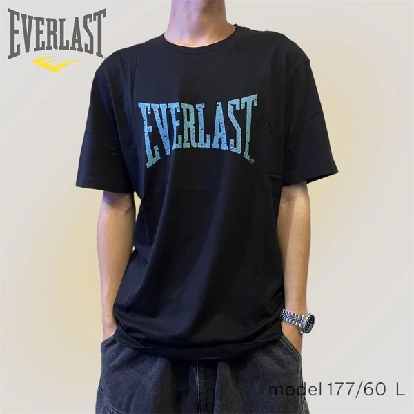 EVERLAST 短袖 短T 黑藍 爆裂LOGO 休閒 棉T 上衣 男 4021100320