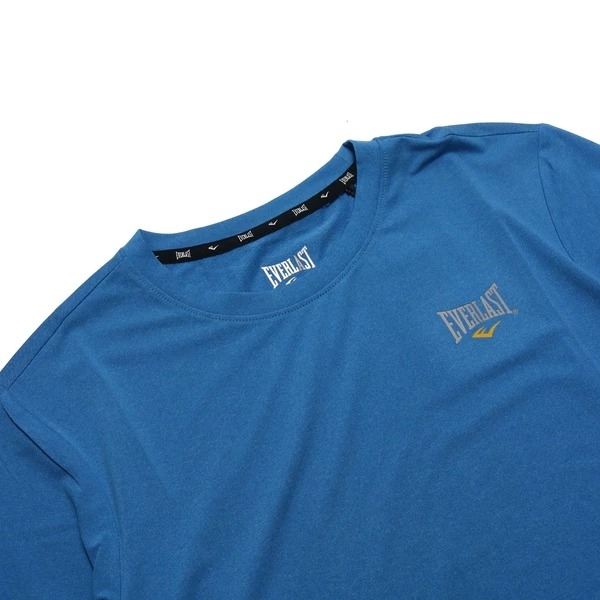 EVERLAST 短袖 短T 水藍 小LOGO 快排 透氣 運動 男 4021107782