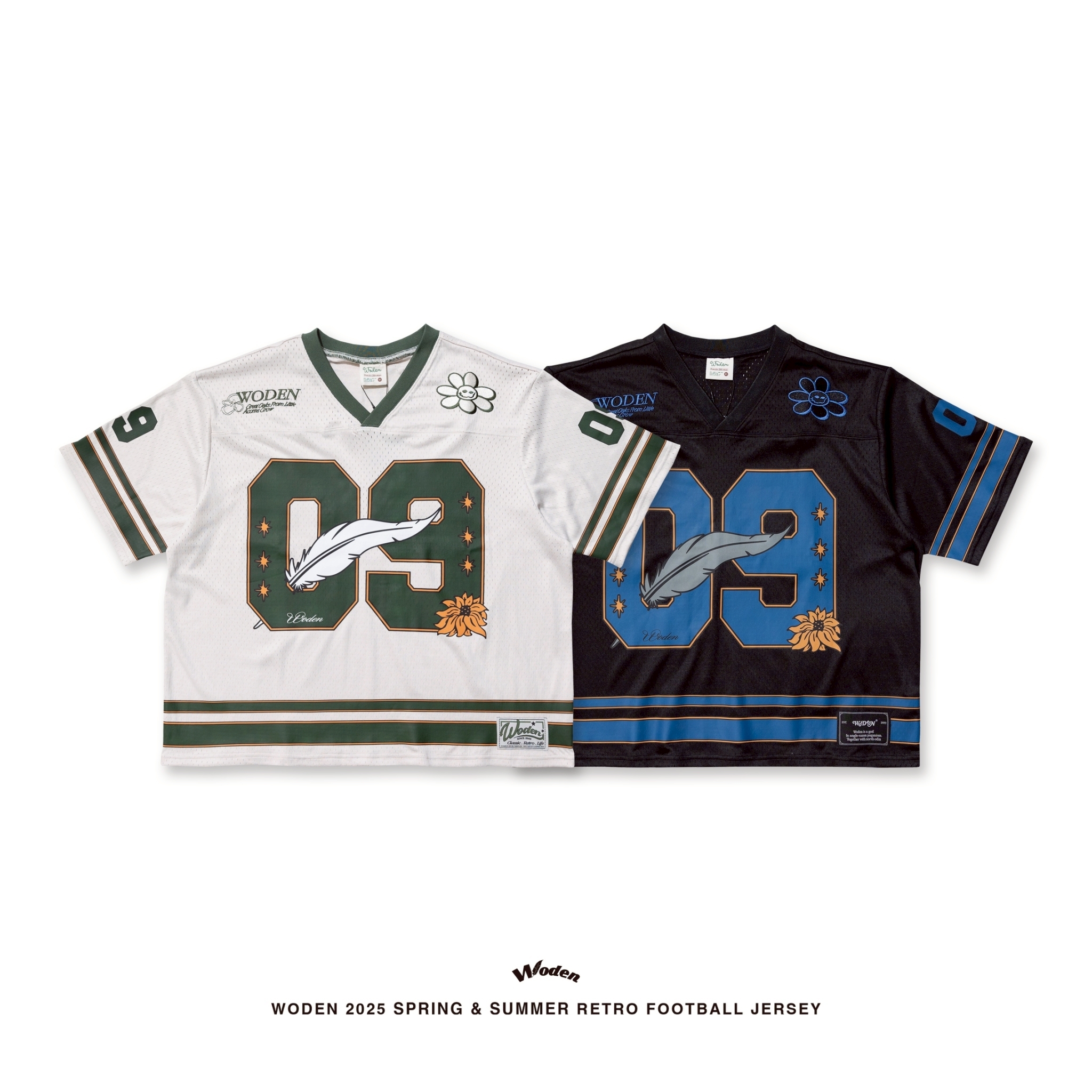 WODEN 2025 Spring &  Summer 052 Retro Football Jersey