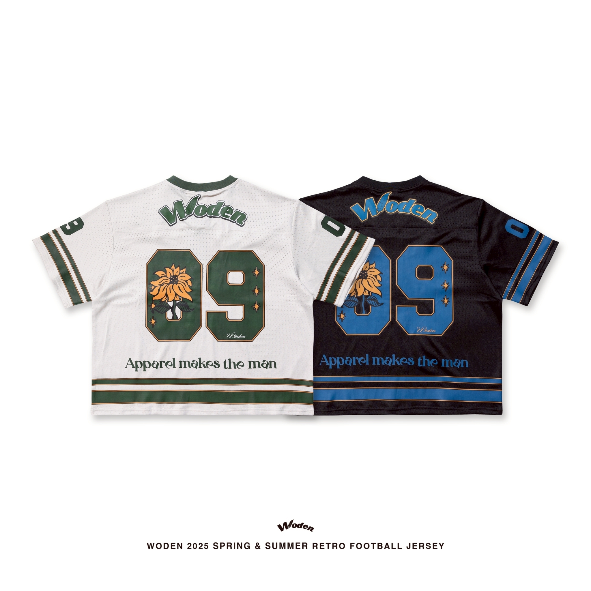 WODEN 2025 Spring &  Summer 052 Retro Football Jersey