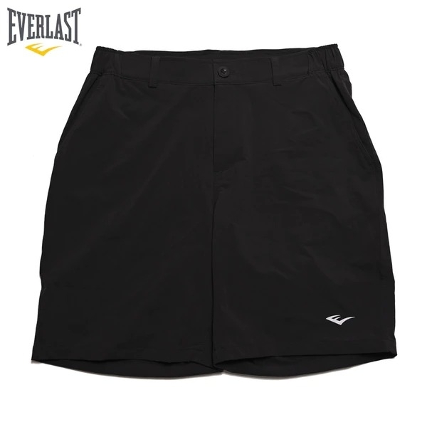 EVERLAST 短褲 黑 反光LOGO 休閒 彈性 風褲 男 4021175220