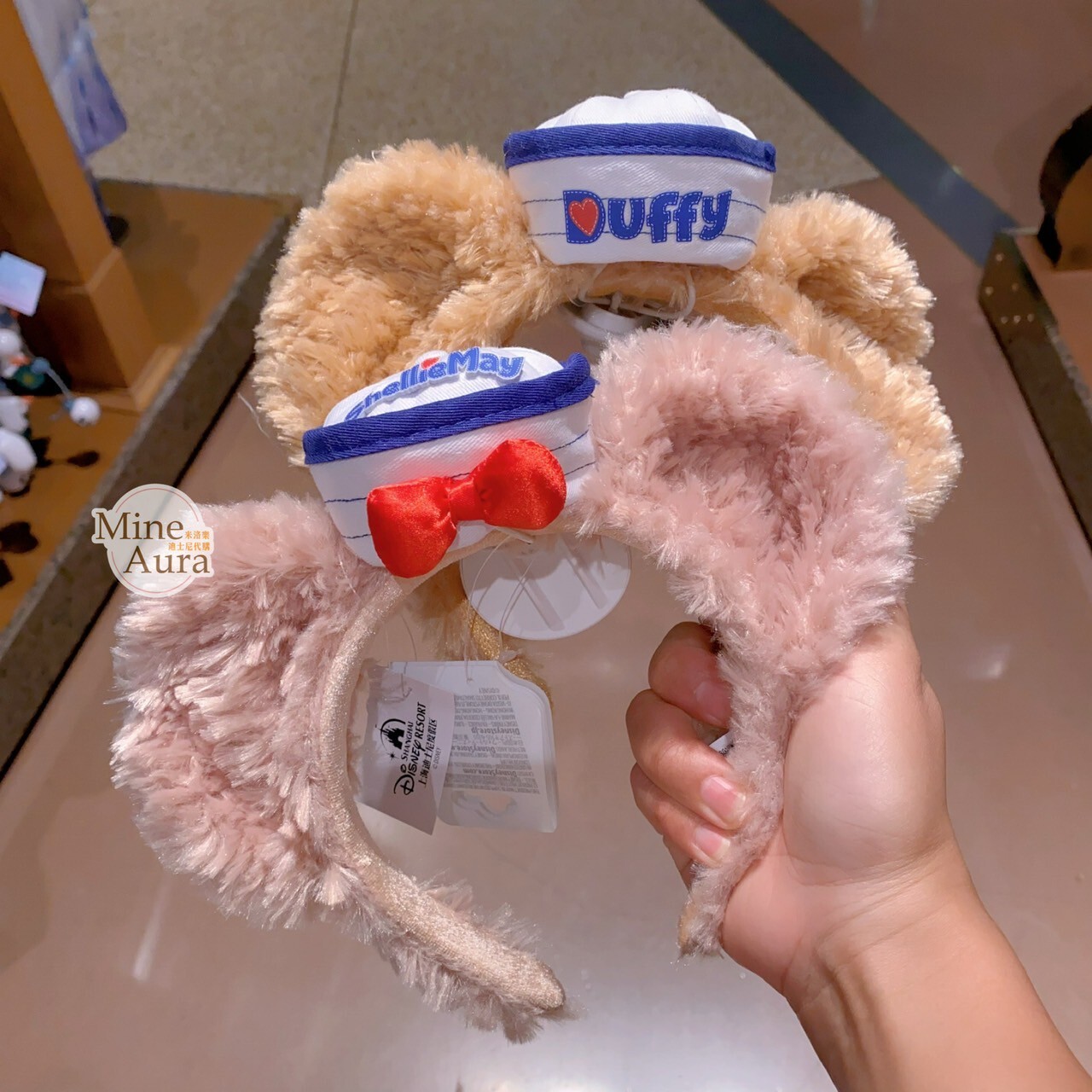 雪莉玫 ShellieMay 水手服造型 絨毛 造型 髮圈 髮箍 -上海迪士尼樂園